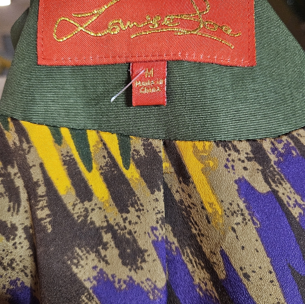 Louise Roe Olive Green Beautifully Lined Trench Coat - Picture 7 of 14